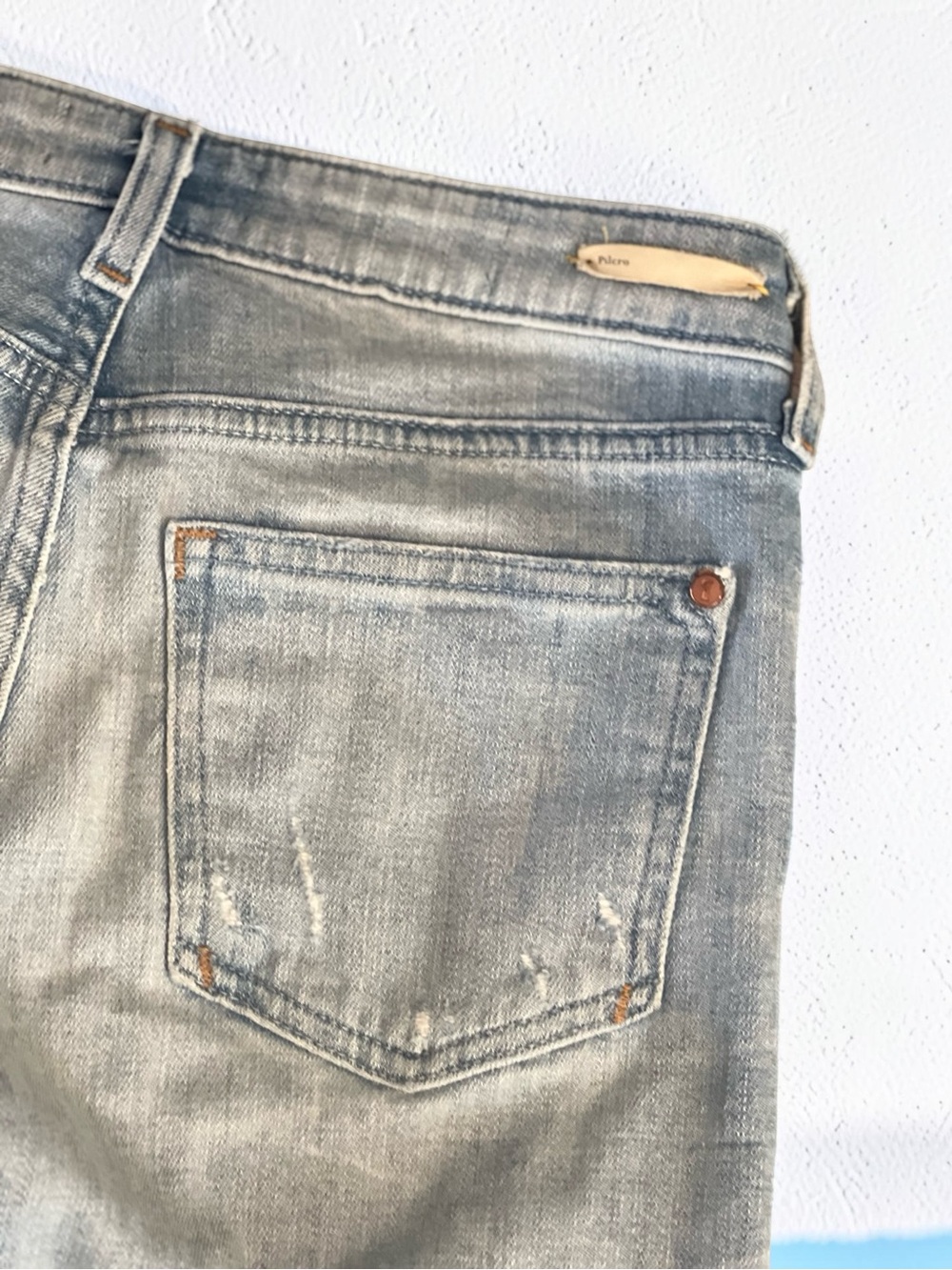 Anthropologie Pilcro and the Letterpress Distressed Denim Shorts Size 24 - Picture 9 of 13